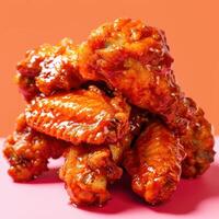 Close-up of Glazed Chicken Wings photo