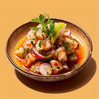 Fresh and Flavorful Fish Ceviche with Herbs and Citrus photo