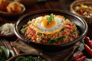 Fried Rice with a Fried Egg photo