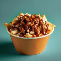 Poutine with Chicken Gravy and Cheese Curds photo