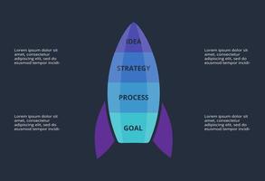Creative concept for infographic with 4 steps, options, parts or processes. Business data visualization. vector