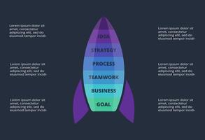 Creative concept for infographic with 6 steps, options, parts or processes. Business data visualization. vector