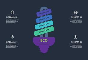 Creative concept for infographic with 4 steps, options, parts or processes. Business data visualization. vector