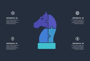 Creative concept for infographic with 4 steps, options, parts or processes. Business data visualization. vector