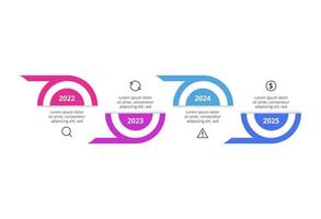 Creative concept for infographic with 4 steps, options, parts or processes. Business data visualization. vector