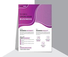 Clean and modern, Flyer design template, vector