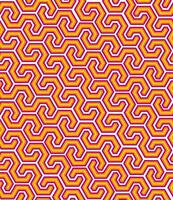 Abstract warm yellow red seamless geometric pattern on white background vector