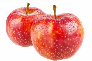Red apple on a white background. Isolated. photo