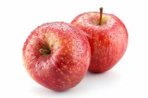 Red apple on a white background. Isolated. photo