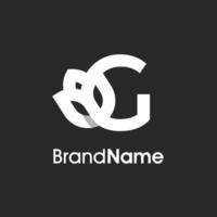Stylish Initial G Tulip Flower Logo vector