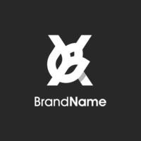 Stylish Initial X Tulip Flower Logo vector