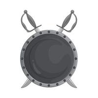 Illustration of shield and sword vector
