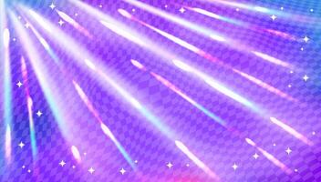 Purple background with rainbow prism light. vector