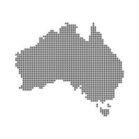 map australia pixel vector