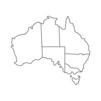 map australia outline vector