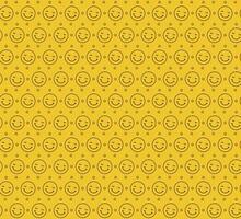 smile pattern background vector