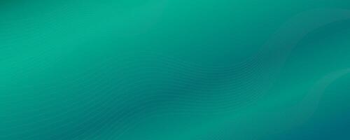 abstract background with smooth lines in turquoise and green colors vector