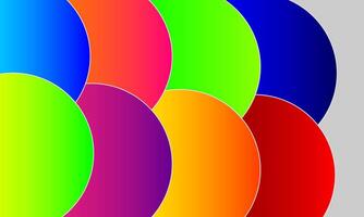 abstract rainbow circles background vector