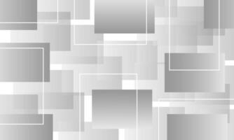 abstract white gray stacked rectangles background vector
