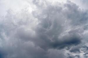 dark grey clouds before the storm photo