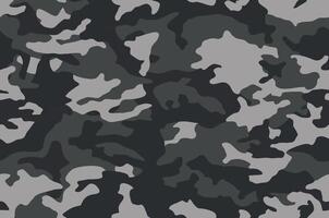 Camouflage pattern background seamless splashes masking camo repeat print. Grey black and white. vector
