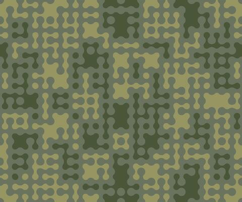 Green khaki seamless camouflage pattern. Army background, military camo clothing style, printing on fabric texture