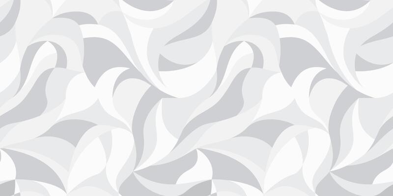 Curly waves, white curved lines, stylized abstract petals pattern. Seamless background. Texture wallpapers for printing on paper