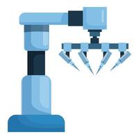 Medical robot surgeon operating using high precision tools vector