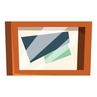 Modern interior design element with abstract painting for home decoration vector