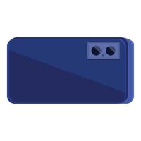Back side of a modern smartphone with dual camera showing vector