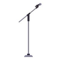 Microphone standing on a stand for public speaking vector