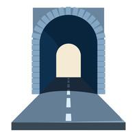Road leading to the light at end of tunnel vector