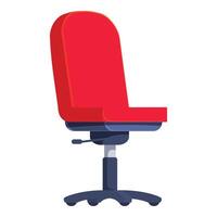 Red office chair standing out from the crowd vector