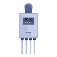 Electric meter measuring power consumption from grid vector