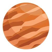 Venus planet is rotating in the outer space vector
