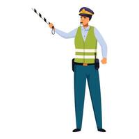 Traffic guard is regulating traffic flow vector