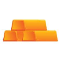 Stack of gold bars representing wealth and investment vector