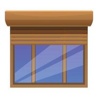 Modern window is letting the sun rays in vector