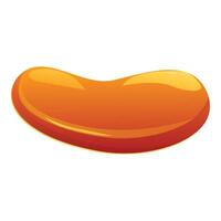 Glossy jelly bean candy showing smooth texture vector