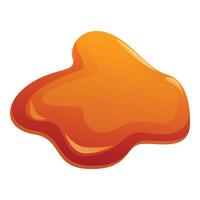 Flowing caramel syrup forming a delicious shape vector