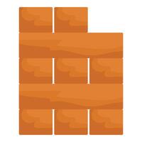 Brick wall being built with some missing bricks vector