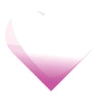 Pink heart shape abstract design symbolizing love on white background vector
