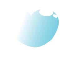 Blue gradient heart shape filling white background representing love and affection vector