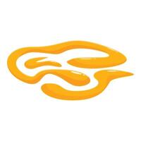 Flowing honey forming a delicious shape vector