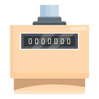 Mechanical tally counter showing zero number vector