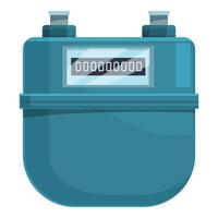 Gas meter measuring device showing energy consumption vector