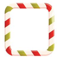 Square candy cane border framing empty space vector