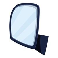 Side rearview mirror is reflecting the clear sky vector