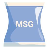 Blue msg packaging standing up with white background vector
