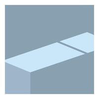 Modern and minimalist abstract background design with a three dimensional feel vector